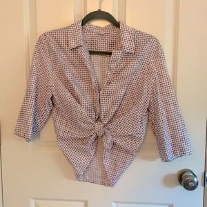 Evan Picone patterned button down